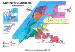 Guntersville Council Voting Districts